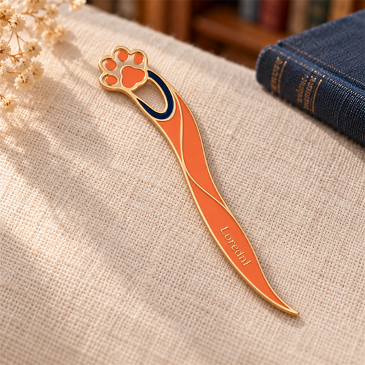 Lorednl Coral Paw Metal Bookmark main product view